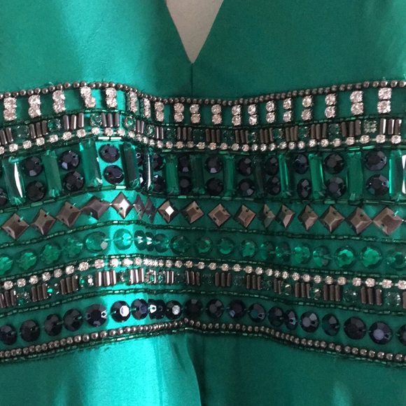 Sheri Hill Prom Dress Green - Picture 8 of 9